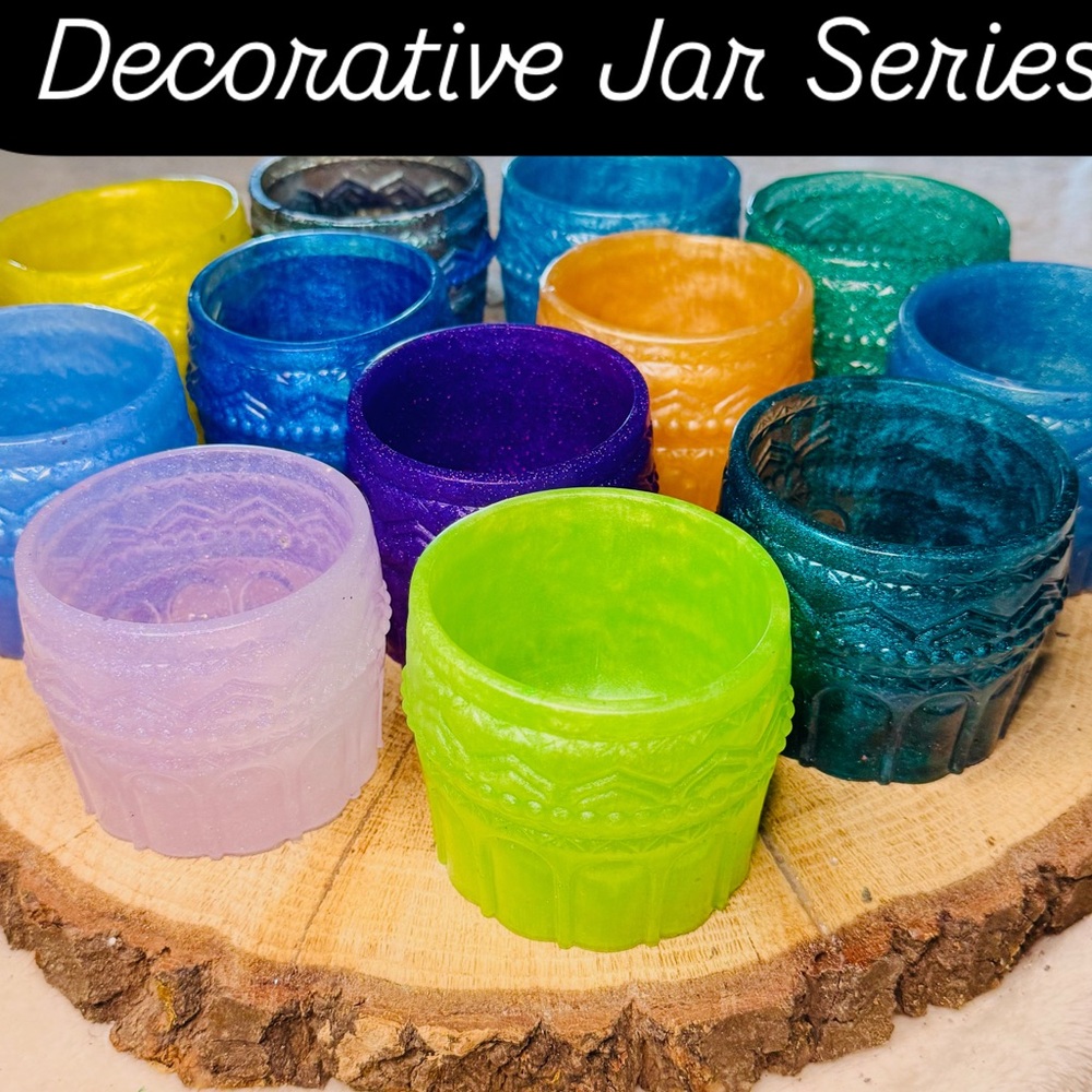 Colorful Decorative Jar Set - Picture 1 of 11